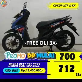 DP PROMO 700RIBU HONDA BEAT CBS LED 2022 ANGSURAN SANGAT RINGAN