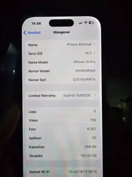 Iphone 16 pro 256 Ibox