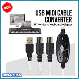 USB MIDI Cable Converter PC to Music Keyboard Adapter Cable - AY03