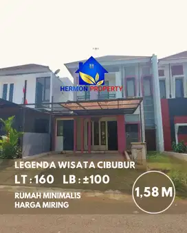 DIJUAL CEPAT Rumah 2 lantai di Legenda wisata , Nego sampai Deal