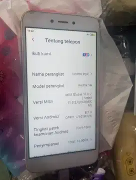 Redmi 5a hp dan carger masih lanjay semua belum pernah service orisinl