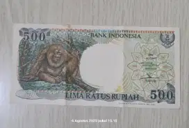Uang kuno 500 rupiah gambar monyet