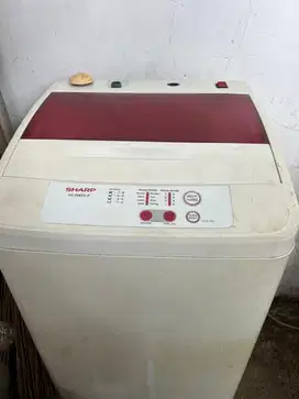 Mesin Cuci Sharp Top Loading F865S nyala normal sesuai foto