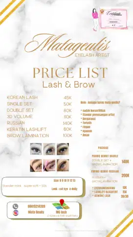 eyelash extension ( home service)