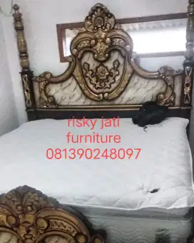 Tempat tidur adinda jati asli