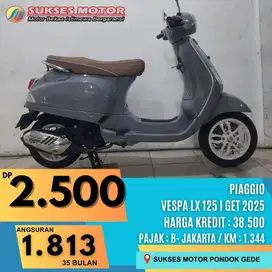 FREE ONGKIR SEJABODETABEK PIAGGIO VESPA LX 125 I GET TH 2025 ABU ABU