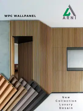 Wall Panel WPC ARNI 3m x 16CM / Motif serat kayu / panel dinding