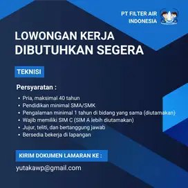 LOWONGAN KERJA TEKNISI