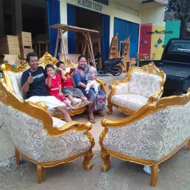 Sofa tamu jati asli