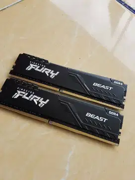 Ram DDR4 2x16gb 32gb Kingston Hyper X Fury Beast 3200Mhz