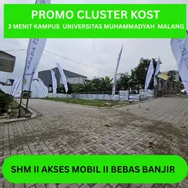 Rumah Kos Cluster Premium 3Menit Kampus UMM