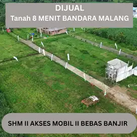 Tanah Dalam perumahan 8 menit Bandara  ABdulrahmansaleh Malang