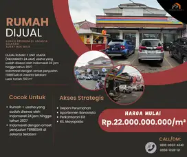 DIJUAL RUMAH + UNIT USAHA INDOMARET 24 JAM