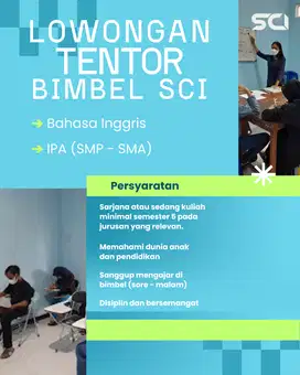 Lowongan Tentor Freelance