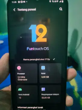 Dijual Vivo Y15SS Blue