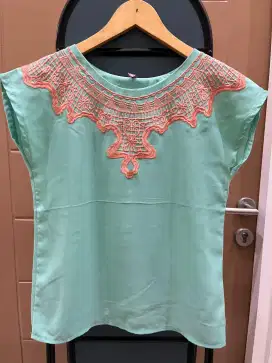 ATASAN WANITA BAHAN WARNA TOSCA