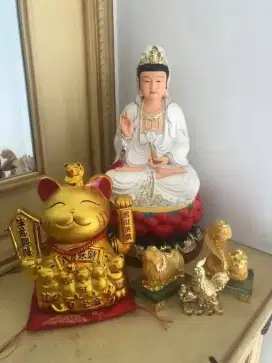 Patung Dewi Kwan Im & Aksesoris Feng Shui–Pembawa Hoki & Keberuntungan