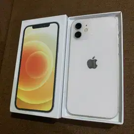 Jual Iphone 12 256 GB White Beacukai Like new