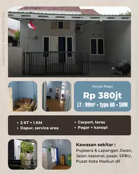 RUMAH SIAP HUNI DEKAT LAPANGAN JIWAN
