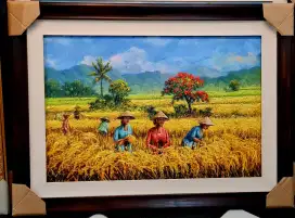 LUKISAN PANEN RAYA TEKNIK PALLET