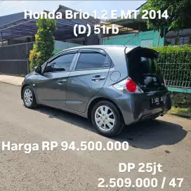 Antik KM 51rb.. Honda Brio E MT 2014 (D)