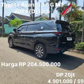 Like New KM 13rb.. Toyota avanza 1.5 G MT 2024 (D)