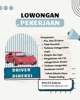 Loker Direksi butuh cepat lokasi kelapa gading