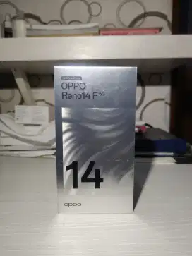 OPPO RENO 14F 5G 8/256 BARU SEGEL BNIB NOREPACK GARANSI RESMI