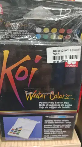 Koi water color 12 warna