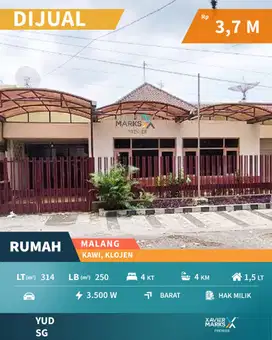 f011 Rumah Terawat selangkah  dari Boulevard Ijen Kota Malang