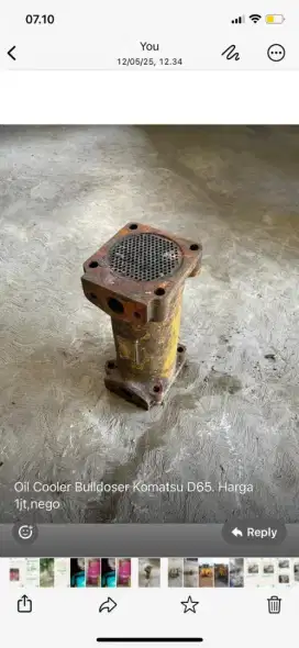 Oil Cooler Sparepart Buldozer Dozer