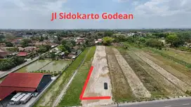 5 Menit Exit Tol Godean: Tanah Jogja Tepi Jl Sidokarto, SHM Pekarangan