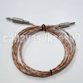 Kabel Audio Connector 2 Meter Cable Speaker Konektor Music Stereo Male