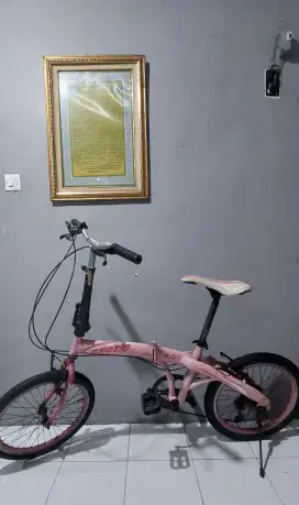 Sepeda Lipat Exotic Pink 20