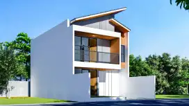 Rumah 2 lantai, harga sepeti 1 lantai , di kota Depok.