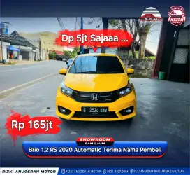 Dp 5jt Brio 1.2 RS 2020 Automatic (Terima Nama Pembeli)