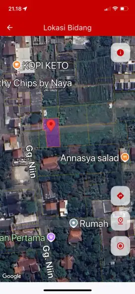 Dijual Tanah Strategis Untuk Cluster Perumahan