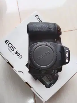 Kamera Canon 80D SC 25k. DSLR FUllset box BO, bukan sony, nikon
