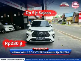 Dp 5jt All New Veloz 1.5 Q CVT 2022 Automatic Pjk 06-2026