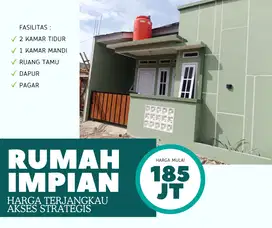 DIJUAL RUMAH MINIMALIS 2 KAMAR AKSES STRATEGIS MULAI DARI 195 JUTA