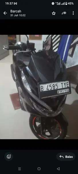 Dijual mtr PCX 2018 pajak hidup