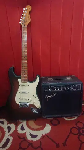 Gitar Fender + Amplifier Fender