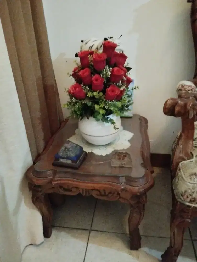 Set Kursi tamu jati tua ukiran timbul BURUNG GARUDA