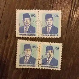 Perangko Presiden Soeharto 1986, 100 rupiah (1 pcs)