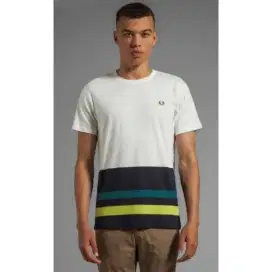 Kaos Fred Perry SlimFit  Striped White colour Size XS