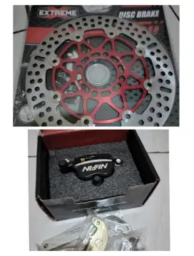 Paketan Disk break+ Kaliper Nissin 2P Impor Untuk motor vario 125 new