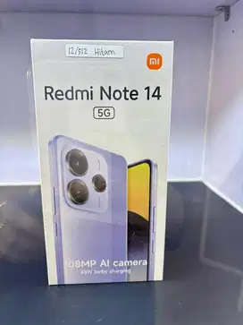 Redmi note 14 5G Ram 12/512gb baru garansi resmi nasional