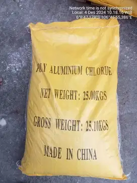 PAC Poly Alumunium Chloride China 25 KGs