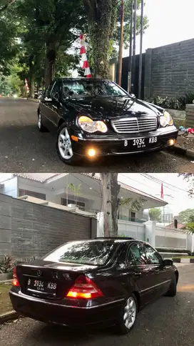 MURAH! Mercedes Benz C240 W203 2002 6cyl Obsidian Black Sunroof