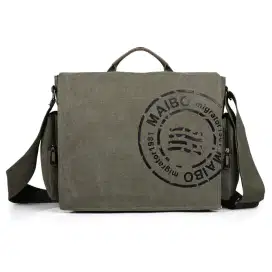 Maibo Manjianghong Tas Selempang Pria Messenger Bag Canvas Printing
